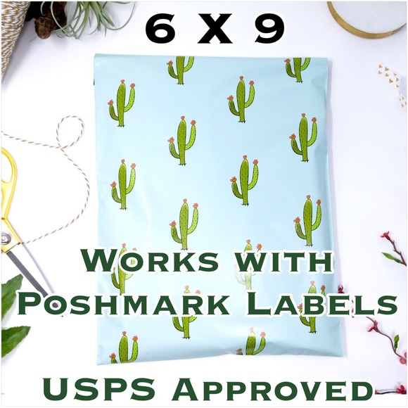 50 6X9 Cactus Green Poly Mailers PRICE IS FIRM - Picture 3 of 6